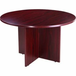 Boss 47" Round Conference Table - Mahogany