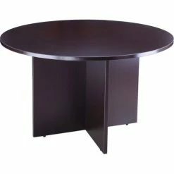 Boss 47" Round Conference Table - Mocha