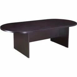 Boss 95"W x 43"L Racetrack Conference Table - Mocha