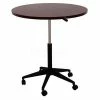 Boss Round Mobile Table - 32" - Mahogany
