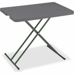 Interion By Global Industrial Interion® Adjustable Height Plastic Folding Table, 20" x 30", Charcoal 19 Interion By Global Industrial Interion® Adjustable Height Plastic Folding Table, 20" x 30", Charcoal -Tables Shop NPS 65491 Charcoal