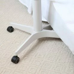 Seville Classics Airlift® Overbed Medical Pneumatic Adjustable Table, White -Tables Shop OFF65905 sidetable white baseunderbed2200