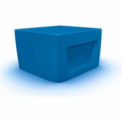 Cortech USA Endurance End Table, 23.75"W x 23.75"L, Slate Blue/Access Door