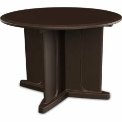 Cortech USA Endurance Table 42" Round Table Top with X Base - Brown
