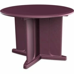 Cortech USA Endurance Table 42" Round Table Top with X Base - Burgundy