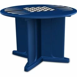 Cortech USA Endurance Table 42" Round Table Top with X Base and Game Top - Slate Blue