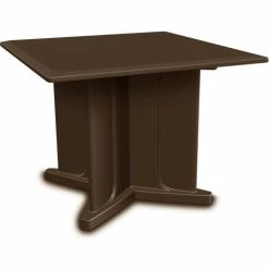 Cortech USA Endurance Table 42" Square Table Top with X Base - Brown