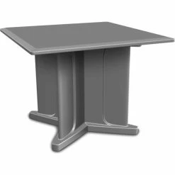Cortech USA Endurance Table 42" Square Table Top with X Base - Gray