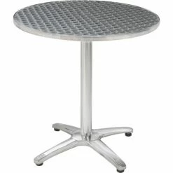 Premier Hospitality Furniture Premier Hospitality 28" Round Stainless Steel Restaurant Table, Chrome -Tables Shop PHF LR28RDCMX