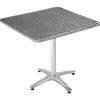 Premier Hospitality Furniture Premier Hospitality 32" Square Stainless Steel Restaurant Table, Chrome