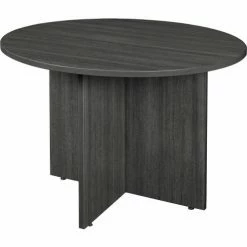 Regency Legacy 42" Round Dining or Meeting Conference Table, Ash Grey