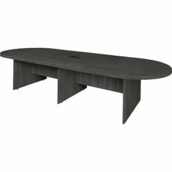 Regency Legacy 168" Modular Racetrack Conference Table with Power Data Grommet, Ash Grey