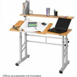 Safco Height Adjustable Split Level Drafting Table