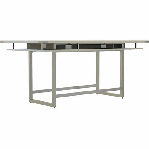 Safco® Mirella Conference Table, Standing-Height, 8'L, Rectangle, White Ash 5 Safco® Mirella Conference Table, Standing-Height, 8'L, Rectangle, White Ash - Image 5