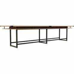 Safco® Mirella Conference Table, Standing-Height, 16'L, Rectangle, Sand Dune 9 Safco® Mirella Conference Table, Standing-Height, 16'L, Rectangle, Sand Dune -Tables Shop SAC MRH16SDD