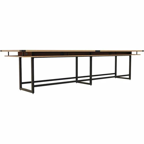 Safco® Mirella Conference Table, Standing-Height, 16'L, Rectangle, Sand Dune 5 Safco® Mirella Conference Table, Standing-Height, 16'L, Rectangle, Sand Dune - Image 5