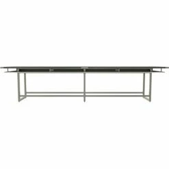 Safco® Mirella Conference Table, Standing-Height, 16'L, Rectangle, Stone Gray -Tables Shop SAC MRH16SGY 1