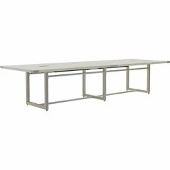 Safco® Mirella Conference Table, Sitting-Height, 12'L, Rectangle, White Ash -Tables Shop SAC MRS12WAH 1