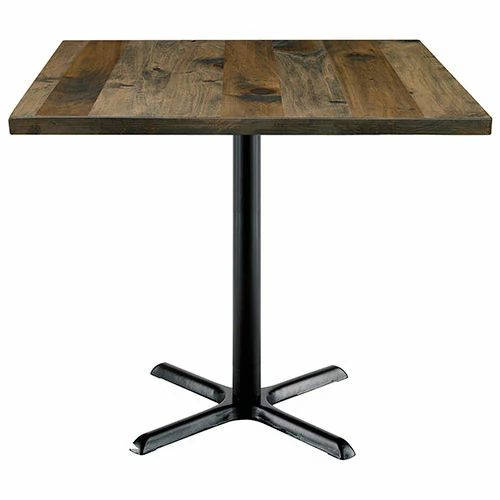 KFI Seating KFI 42" Square Counter Table With Vintage Wood, Barnwood 1 KFI Seating KFI 42" Square Counter Table With Vintage Wood, Barnwood