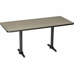 Interion By Global Industrial Interion® Counter Height Restaurant Table, 72"L x 30"W, Charcoal