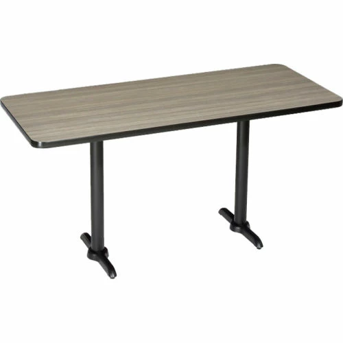 Interion By Global Industrial Interion® Bar Height Restaurant Table, 60"L x 30"W, Charcoal 1 Interion By Global Industrial Interion® Bar Height Restaurant Table, 60"L x 30"W, Charcoal