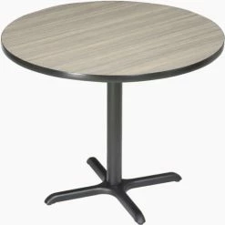 Interion By Global Industrial Interion® 42" Round Bar Height Restaurant Table, Charcoal