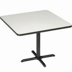 Interion By Global Industrial Interion® 42" Square Counter Height Restaurant Table, Gray