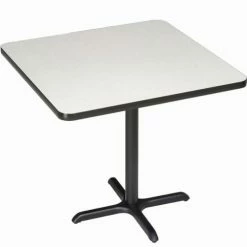 Interion By Global Industrial Interion® 36" Square Bar Height Restaurant Table, Gray