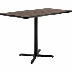Interion By Global Industrial Interion® Counter Height Restaurant Table, 48"L x 30"W x 36"H, Charcoal -Tables Shop TXX CT2 3048CPT 01