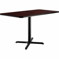 Interion By Global Industrial Interion® Breakroom Table, 48"L x 30"W x 29"H, Mahogany -Tables Shop TXX CT2 3048DMY 01