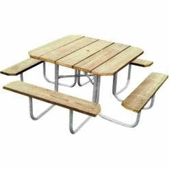UltraPlay UltraSite® 48" Square Picnic Table, Pressure Treated Pinewood
