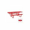 UltraPlay 8' Double Sided Heavy Duty Picnic Table, ADA Compliant, Diamond Metal, Red