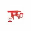 UltraPlay 46" Square Picnic Table, ADA Compliant, Diamond Metal, Red