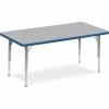 Virco® 482448LO Activity Table w/ Short Adj. Legs, 24" x 48", Gray Frame/Gray Top