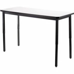 National Public Seating NPS® Height Adjustable Utility Table - 24" X 60" - Whiteboard Top
