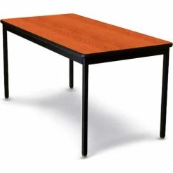 Wisconsin Bench Mfg. WB Mfg 30" x 60" Lobo Heavy Duty Table w/ Fixed Legs - Wild Cherry