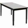 Wisconsin Bench Mfg. WB Mfg 42" x 60" Lobo Heavy Duty Table w/ Adjustable Legs - Gray Nebula