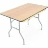 Atlas Commercial Products Atlas Commercial Wood Folding Banquet Table, 48'' x 30'', Vinyl Edge - Titan Series