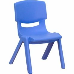 Flash Furniture 26.63" Rectangle Plastic Height Adjustable Activity Table Set with 4 Chairs - Blue 8 Flash Furniture 26.63" Rectangle Plastic Height Adjustable Activity Table Set with 4 Chairs - Blue -Tables Shop YU YCX 003 BLUE GG 01 2