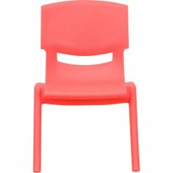 Flash Furniture 24'' Square Plastic Height Adjustable Activity Table Set with 4 Chairs - Red -Tables Shop YU YCX 003 RED GG 04 3