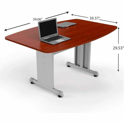 Linea Italia® Rectangular Conference Table - 59"W x 39-3/8"L - Cherry 9 Linea Italia® Rectangular Conference Table - 59"W x 39-3/8"L - Cherry - Image 9