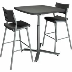 National Public Seating NPS® Adjustable Height 36"W Square Restaurant Table, Charcoal 9 National Public Seating NPS® Adjustable Height 36"W Square Restaurant Table, Charcoal -Tables Shop cafetime combo 001
