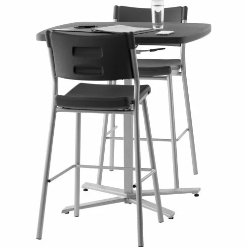 National Public Seating NPS® Adjustable Height 36"W Square Restaurant Table, Charcoal 5 National Public Seating NPS® Adjustable Height 36"W Square Restaurant Table, Charcoal - Image 5
