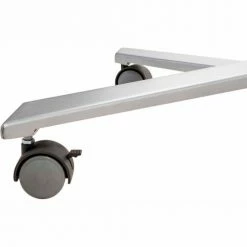 National Public Seating NPS® Adjustable Height 36"W Square Restaurant Table, Charcoal 8 National Public Seating NPS® Adjustable Height 36"W Square Restaurant Table, Charcoal -Tables Shop casters closeup 002